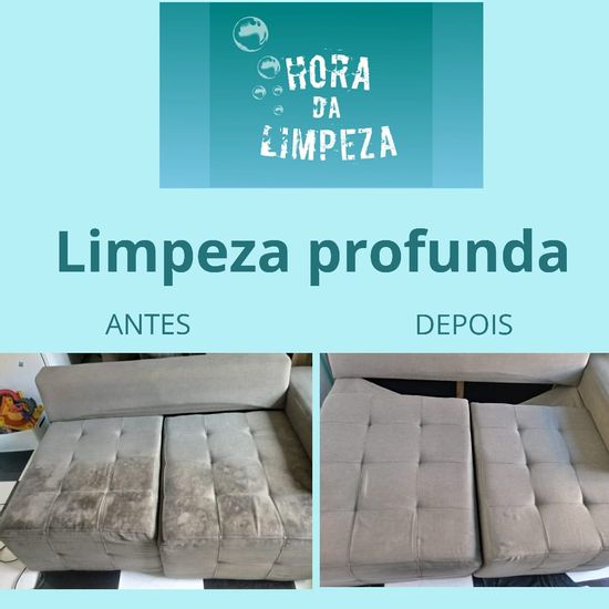 Hora da Limpeza Higienização de Sofá 1